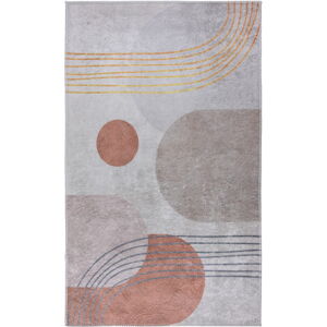 Oranžový/krémovobiely umývateľný koberec 120x160 cm – Vitaus
