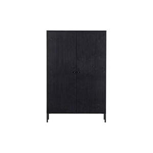 Čierna skrinka z borovicového dreva 100x155 cm Xam – WOOOD