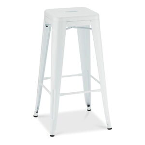 Biele kovové barové stoličky v súprave 2 ks 76 cm Korona – Furnhouse