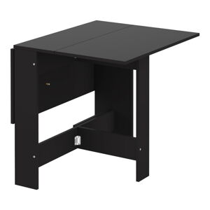 Rozkladací jedálenský stôl s čiernou doskou 76x28 cm Papillon – TemaHome