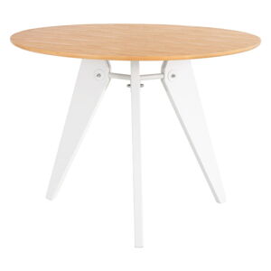 Biely jedálenský stôl sømcasa Renna, ⌀ 120 cm