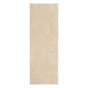 Béžový vlnený koberec behúň 80x230 cm Channel – Flair Rugs