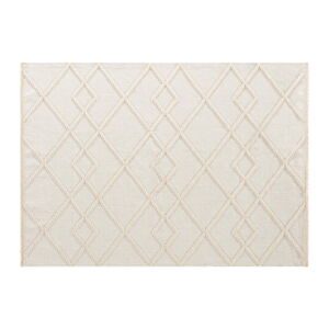 Krémovobiely umývateľný koberec 108x154 cm Lena – Webtappeti