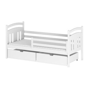 Biela detská posteľ s úložným priestorom 70x160 cm Kate - Lano Meble