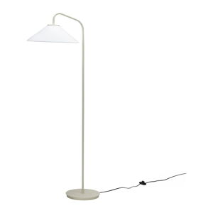 Krémovobiela stojacia lampa so skleneným tienidlom (výška  158 cm) Solid – Hübsch