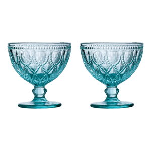 Modré sklenené misky v súprave 2 ks 25 ml Fleur – Premier Housewares