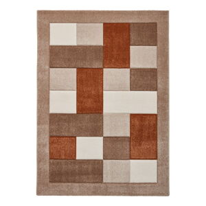 Terakotovo-béžový koberec Think Rugs Brooklyn, 120 x 170 cm