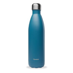 Modrá cestovná nerezová fľaša 750 ml Matt - Qwetch