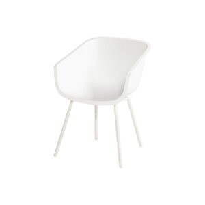 Biele plastové záhradné stoličky v súprave 2 ks Amalia Alu Rondo – Hartman