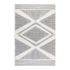 Sivý/krémovobiely vonkajší koberec 120x170 cm Gemini – Elle Decoration