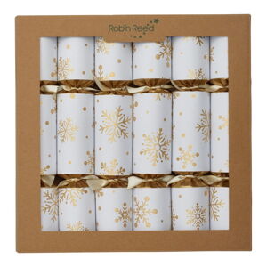 Vianočné crackery v sade 6 ks Snowflakes - Robin Reed