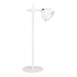 Biela LED stolová lampa so stmievačom/s klipom (výška  41 cm) Maxima – Trio