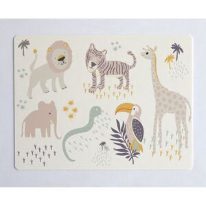 Béžová podložka na stôl The Wild Hug Africa, 55 x 35 cm