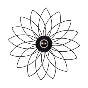 Čierne kovové nástenné svietidlo ø 52 cm Lotus - Squid Lighting