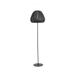 Matne čierna stojacia lampa (výška  162 cm) Finou – Light & Living