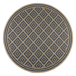 Modro-béžový okrúhly vonkajší koberec ø 160 cm Moretti - Flair Rugs