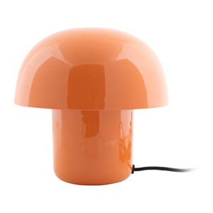 Oranžová stolová lampa s kovovým tienidlom (výška  20 cm) Fat Mushroom – Leitmotiv