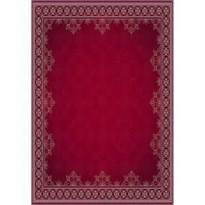 Červený koberec Vitaus Emma, 80 x 150 cm