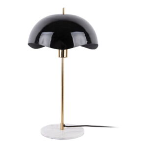 Čierna stolová lampa (výška 56 cm) Waved Dome – Leitmotiv