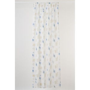 Biela/modrá záclona 140x260 cm Tropical – Mendola Fabrics