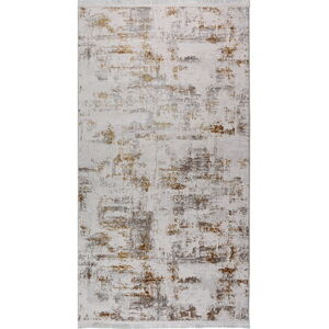 Krémovobiely/v zlatej farbe umývateľný koberec 80x200 cm Gold – Vitaus