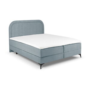 Svetlo modrá boxspring posteľ s úložným priestorom 180x200 cm Eclipse - Cosmopolitan Design