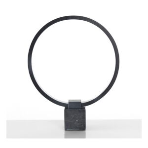 Čierna stolová lampa Tomasucci Ring, výška 37 cm