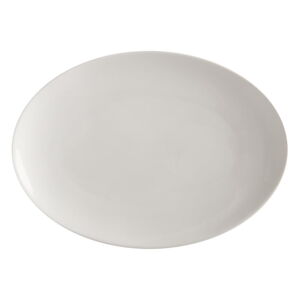 Biely porcelánový tanier Maxwell & Williams Basic, 30 x 22 cm