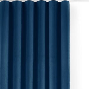 Modrý zamatový dimout záves 530x270 cm Velto – Filumi