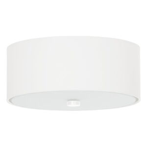 Biele stropné svietidlo s textilným tienidlom ø 30 cm Herra – Nice Lamps