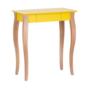 Žltý písací stôl Ragaba Lillo, dĺžka 65 cm