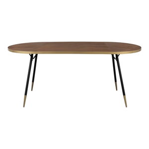 Jedálenský stôl s doskou v dekore jaseňového dreva 90x180 cm Denise – White Label