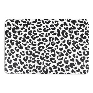 Čiernobiela kúpeľňová predložka 39x60 cm Leopard – Artsy Doormats
