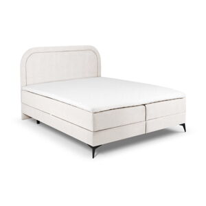 Béžová boxspring posteľ s úložným priestorom 180x200 cm Eclipse - Cosmopolitan Design