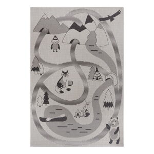 Krémovobiely detský koberec Ragami Animals, 200 x 290 cm
