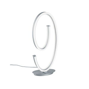 Sivá LED stolová lampa s hlasovým ovládaním/s ovládaním pomocou mobilnej aplikácie s kovovým tienidlom (výška  65 cm) Ciola – CINQUE
