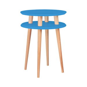 Modrý odkladací stolík Ragaba Ufo, ⌀ 45 cm