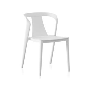 Biele plastové jedálenské stoličky v súprave 4 ks Kona – Geese