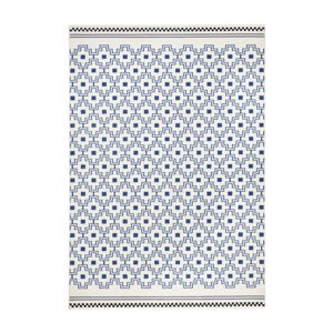 Modro-biely koberec Zala Living Cubic, 70 × 140 cm