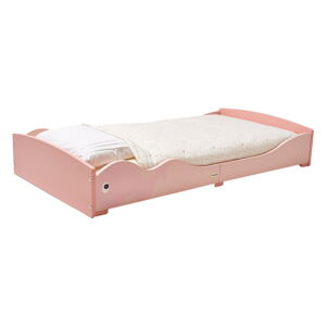 Ružová detská posteľ 75x145 cm Whale - Rocket Baby