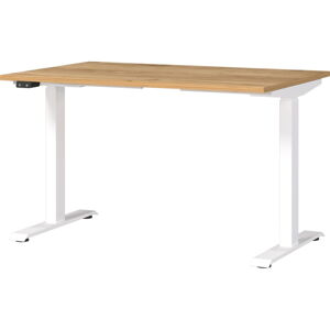 Pracovný stôl s elektricky nastaviteľnou výškou s doskou v dubovom dekore 80x120 cm Jet – Germania