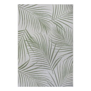 Zeleno-sivý vonkajší koberec Ragami Flora, 200 x 290 cm