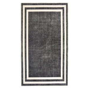 Bielo-sivý prateľný koberec 80x50 cm - Vitaus