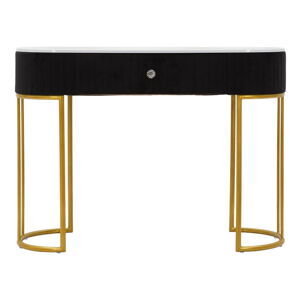Čierny/v zlatej farbe konzolový stolík 43x100 cm Montpellier – Mauro Ferretti