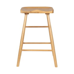 V prírodnej farbe barová stolička z dubového dreva 64 cm Vander – White Label