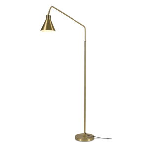 Stojacia lampa s kovovým tienidlom v zlatej farbe (výška 153 cm) Lyon – it's about RoMi
