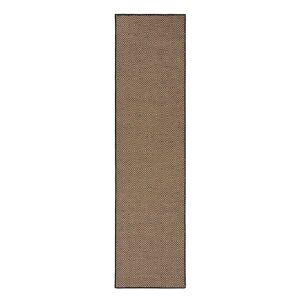 Čierny/v prírodnej farbe jutový behúň na schody 60x600 cm Diamond – Flair Rugs