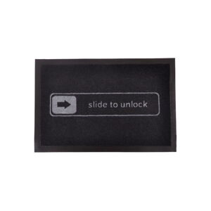Čierna rohožka Hanse Home Slide to Unlock, 40 × 60 cm