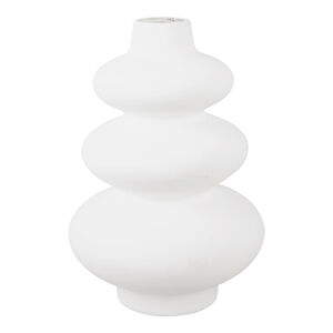 Biela keramická váza Karlsson Circles, výška 28,5 cm