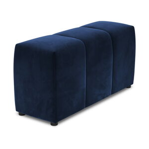Modrá zamatová podrúčka k modulárnej pohovke Rome Velvet - Cosmopolitan Design